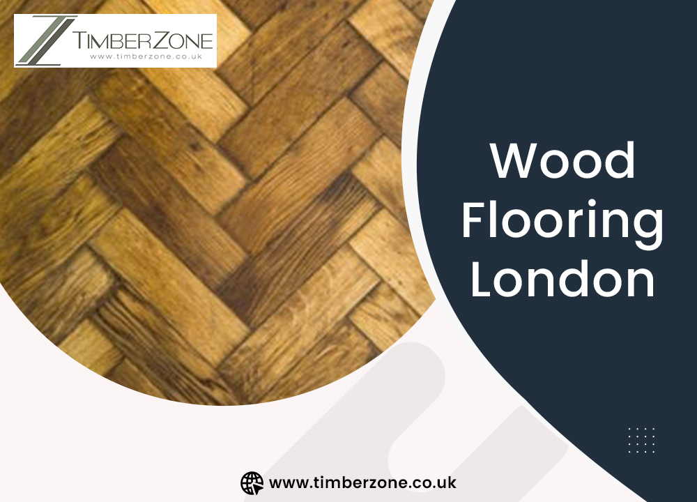 A photo of elegant wood flooring in London showcasing high-quality craftsmanship and design